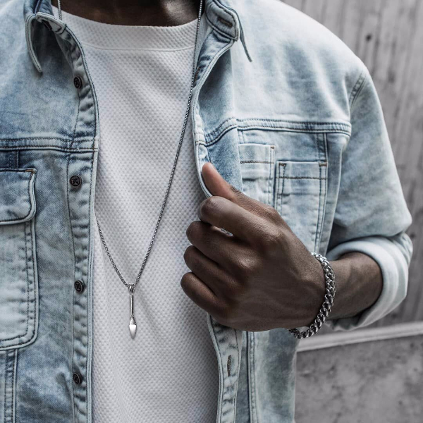 Men’s accessories combination: Bracelet + Necklace